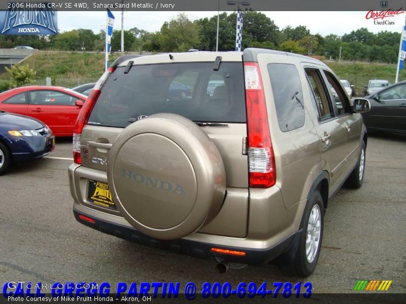 Sahara Sand Metallic / Ivory 2006 Honda CR-V SE 4WD