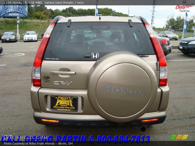 Sahara Sand Metallic / Ivory 2006 Honda CR-V SE 4WD