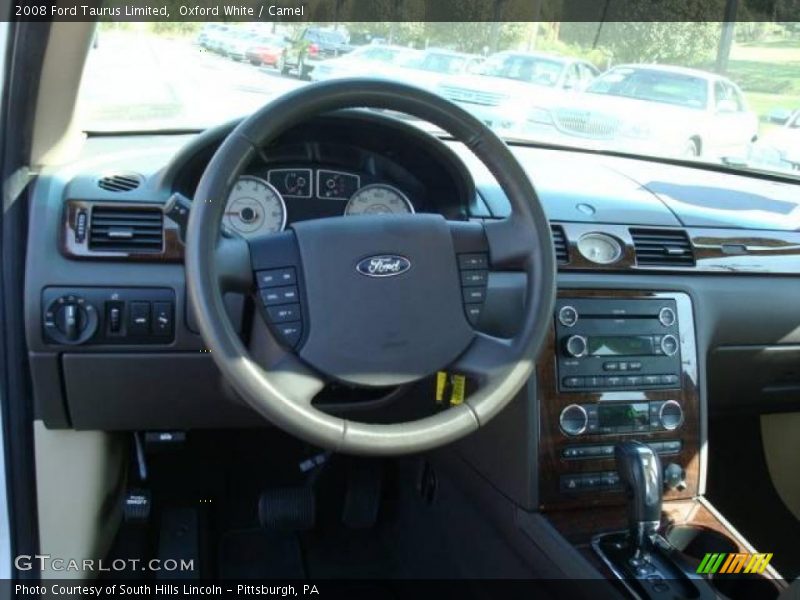 Oxford White / Camel 2008 Ford Taurus Limited