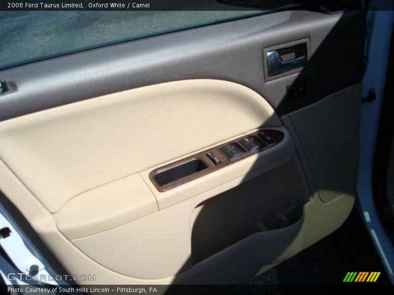 Oxford White / Camel 2008 Ford Taurus Limited