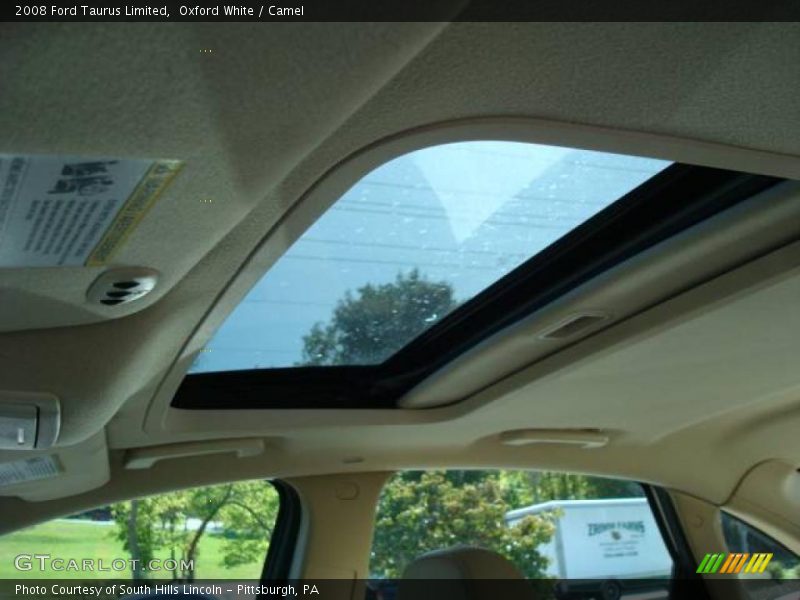 Oxford White / Camel 2008 Ford Taurus Limited