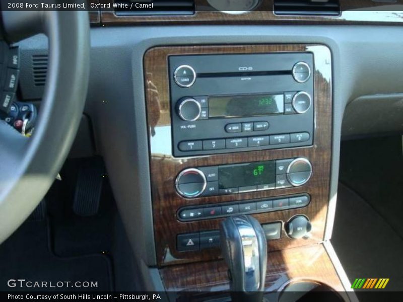 Oxford White / Camel 2008 Ford Taurus Limited