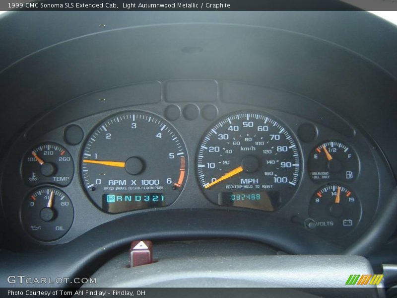 Light Autumnwood Metallic / Graphite 1999 GMC Sonoma SLS Extended Cab