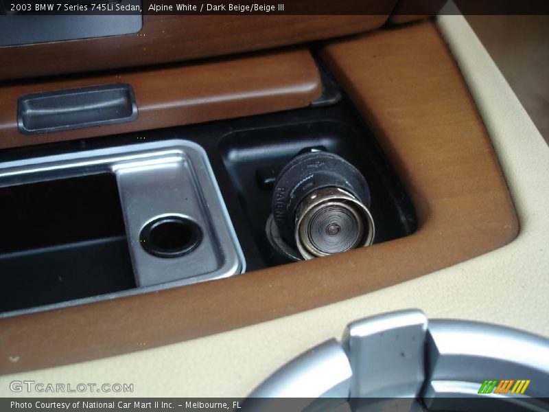 Alpine White / Dark Beige/Beige III 2003 BMW 7 Series 745Li Sedan