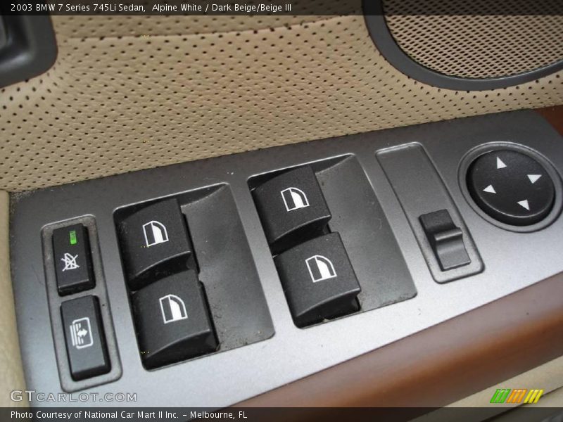 Alpine White / Dark Beige/Beige III 2003 BMW 7 Series 745Li Sedan