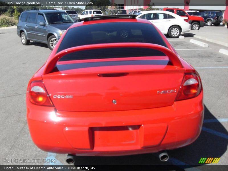 Flame Red / Dark Slate Gray 2005 Dodge Neon SXT