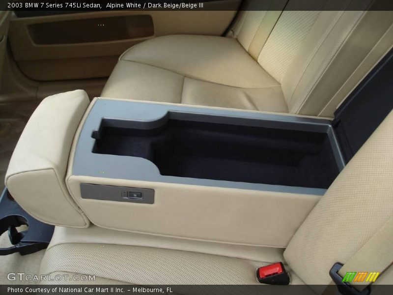 Alpine White / Dark Beige/Beige III 2003 BMW 7 Series 745Li Sedan