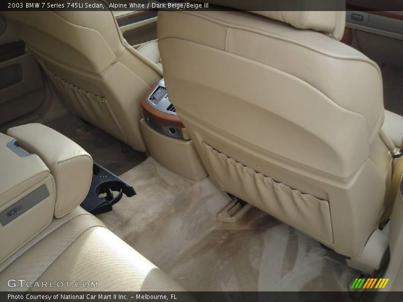 Alpine White / Dark Beige/Beige III 2003 BMW 7 Series 745Li Sedan