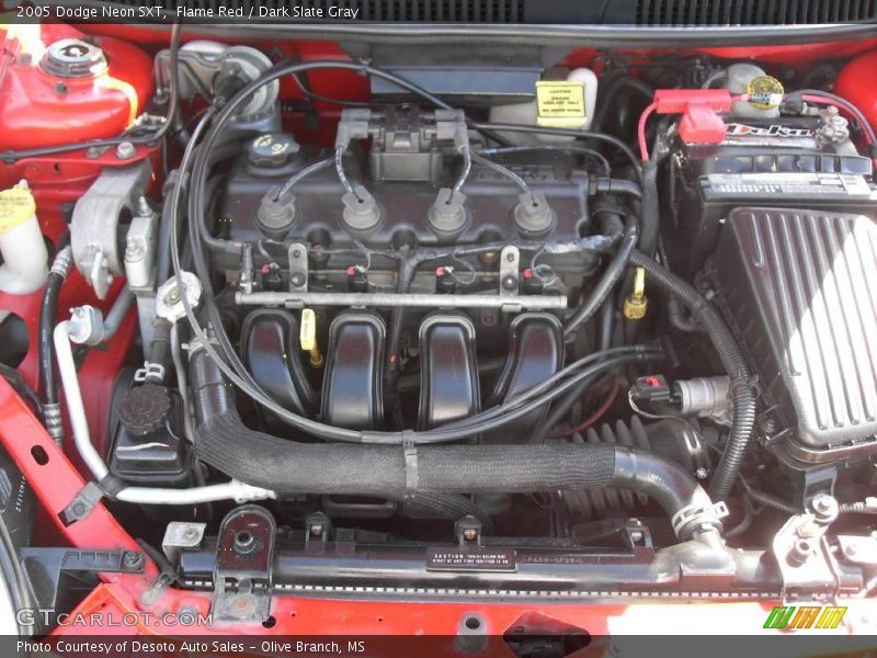 Flame Red / Dark Slate Gray 2005 Dodge Neon SXT