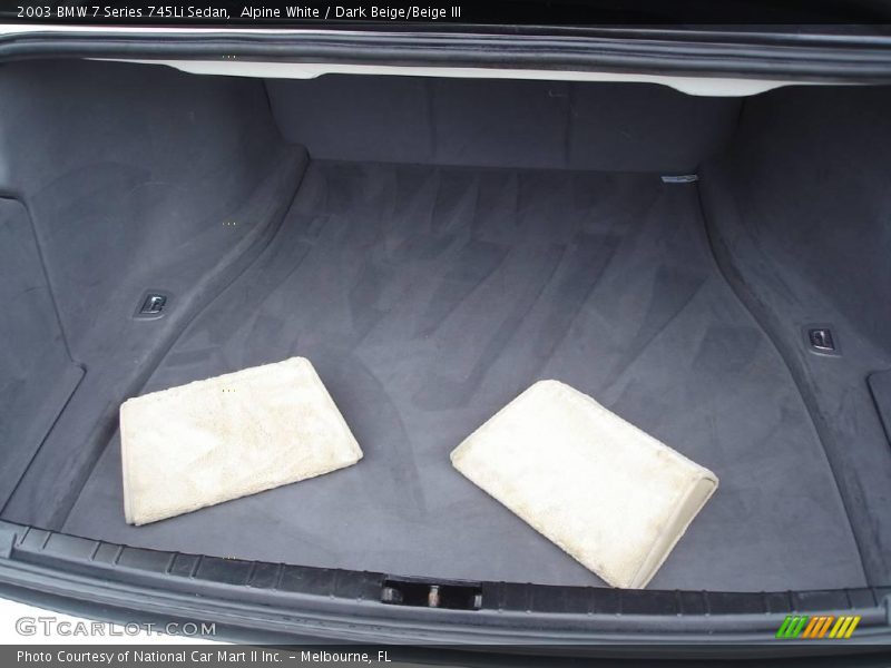 Alpine White / Dark Beige/Beige III 2003 BMW 7 Series 745Li Sedan