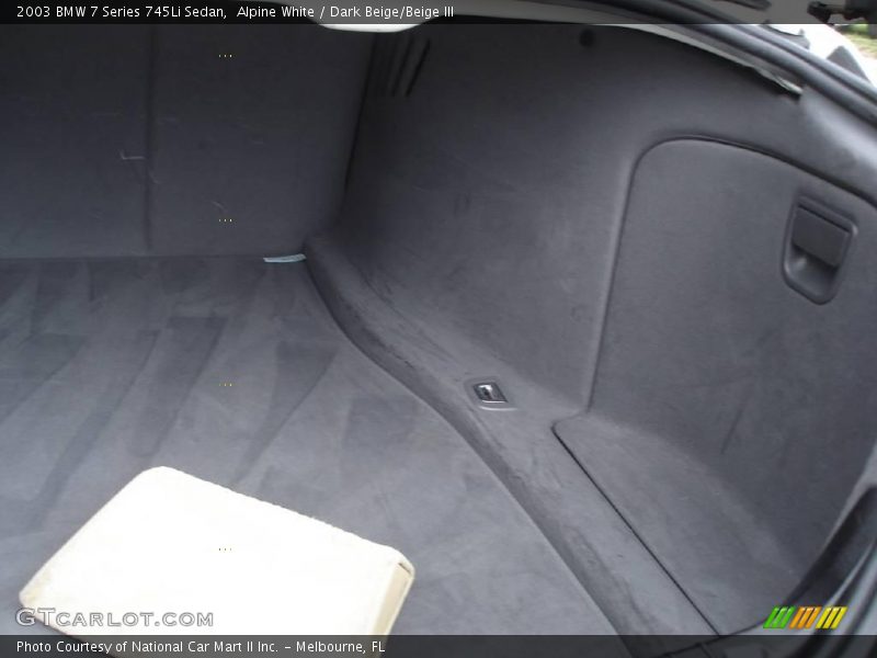 Alpine White / Dark Beige/Beige III 2003 BMW 7 Series 745Li Sedan