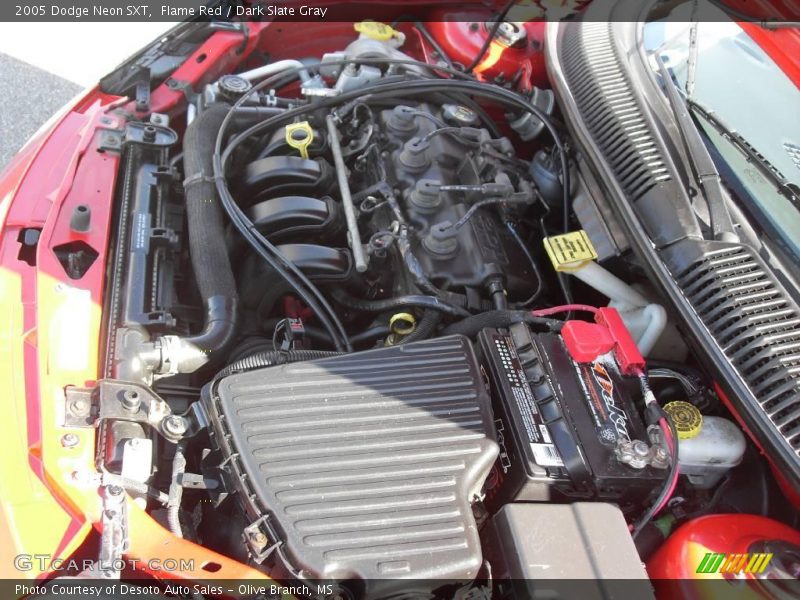Flame Red / Dark Slate Gray 2005 Dodge Neon SXT