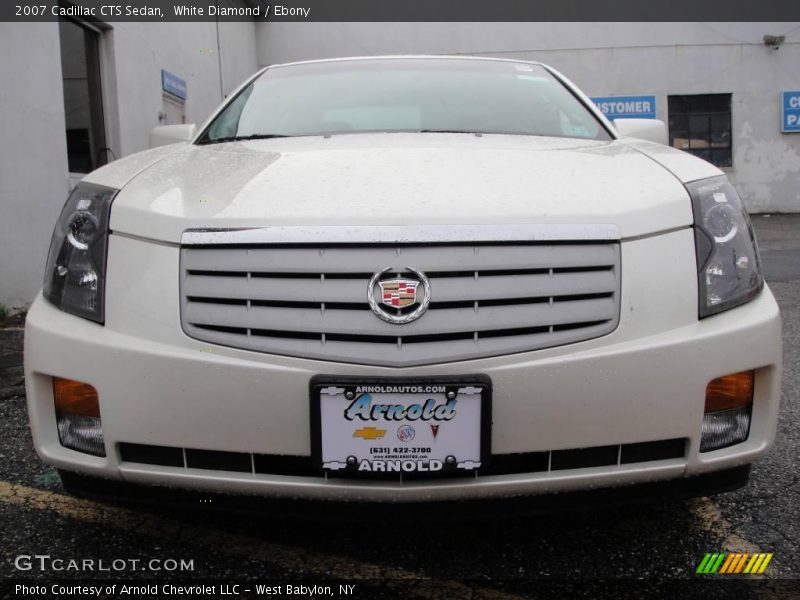 White Diamond / Ebony 2007 Cadillac CTS Sedan