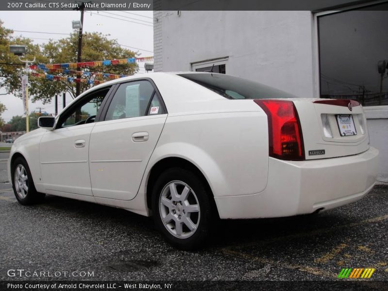 White Diamond / Ebony 2007 Cadillac CTS Sedan