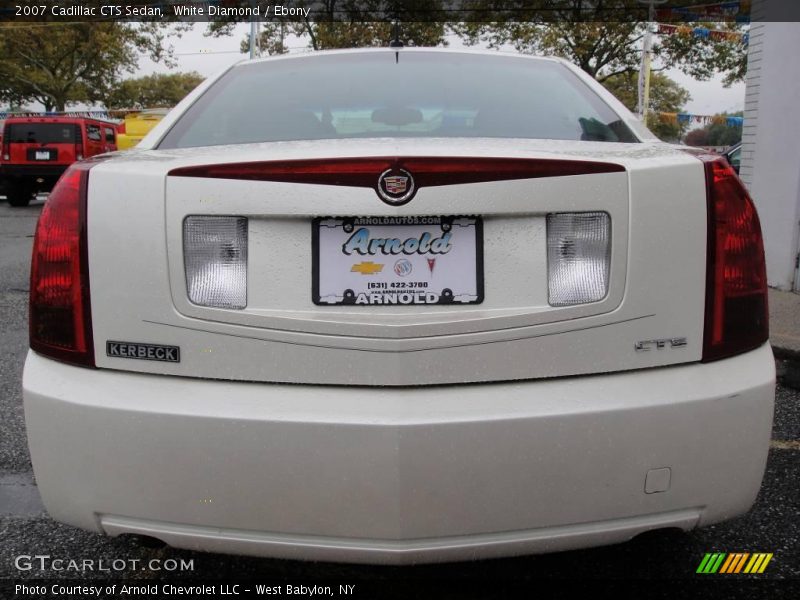 White Diamond / Ebony 2007 Cadillac CTS Sedan