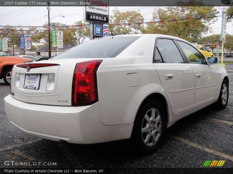 White Diamond / Ebony 2007 Cadillac CTS Sedan