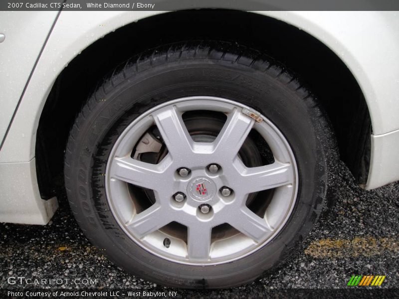 White Diamond / Ebony 2007 Cadillac CTS Sedan
