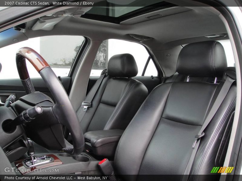White Diamond / Ebony 2007 Cadillac CTS Sedan