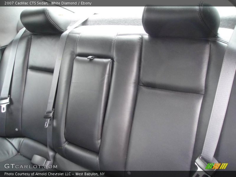 White Diamond / Ebony 2007 Cadillac CTS Sedan