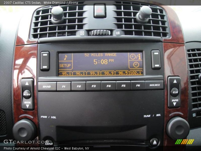 White Diamond / Ebony 2007 Cadillac CTS Sedan