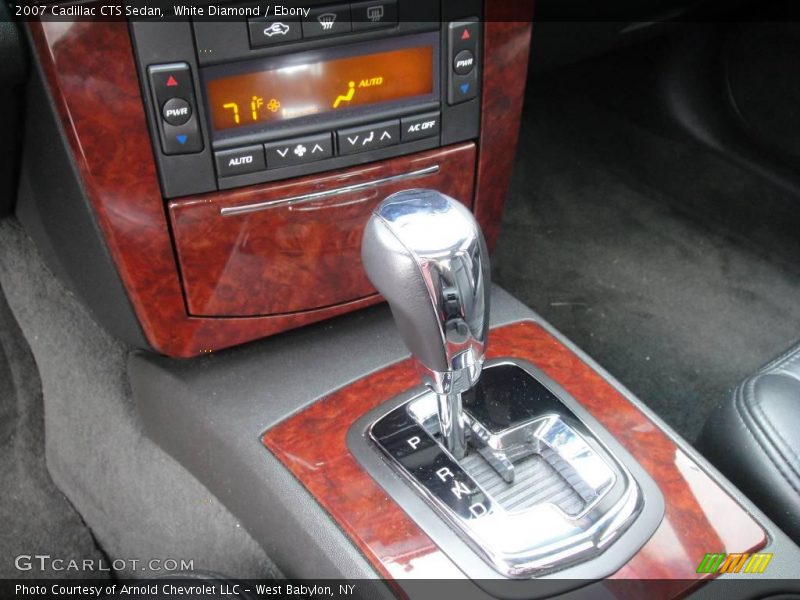 White Diamond / Ebony 2007 Cadillac CTS Sedan