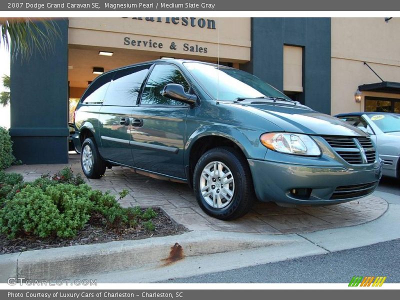 Magnesium Pearl / Medium Slate Gray 2007 Dodge Grand Caravan SE