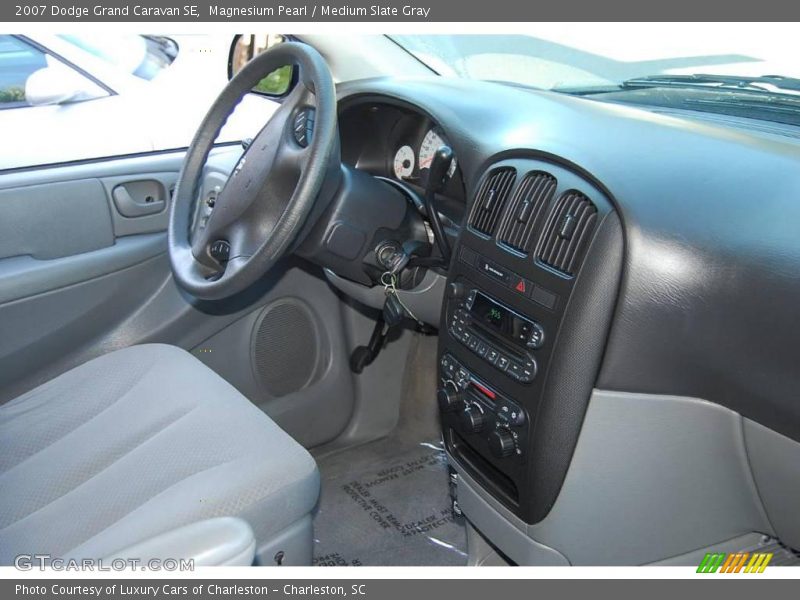 Magnesium Pearl / Medium Slate Gray 2007 Dodge Grand Caravan SE