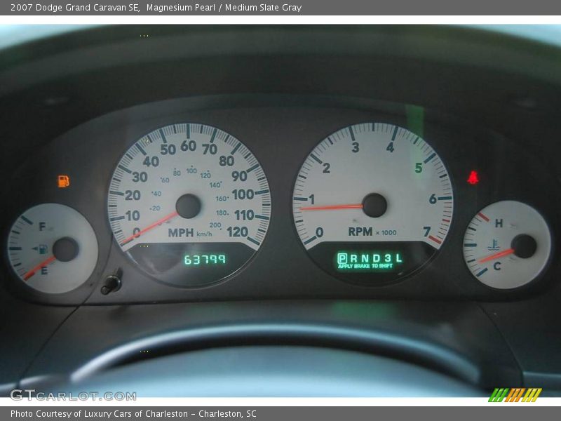Magnesium Pearl / Medium Slate Gray 2007 Dodge Grand Caravan SE