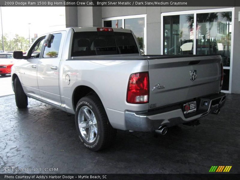 Bright Silver Metallic / Dark Slate/Medium Graystone 2009 Dodge Ram 1500 Big Horn Edition Crew Cab