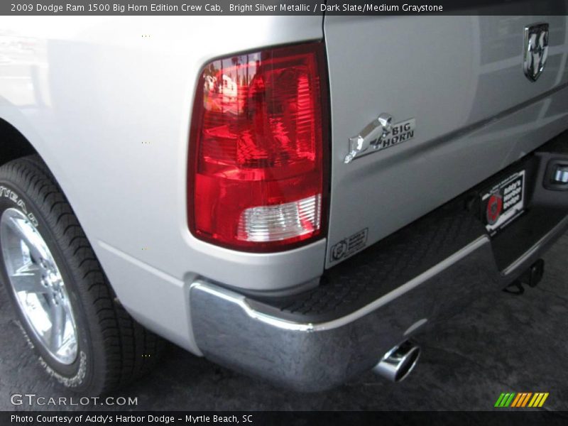 Bright Silver Metallic / Dark Slate/Medium Graystone 2009 Dodge Ram 1500 Big Horn Edition Crew Cab