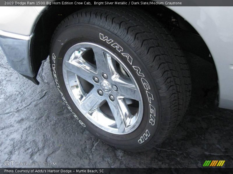 Bright Silver Metallic / Dark Slate/Medium Graystone 2009 Dodge Ram 1500 Big Horn Edition Crew Cab