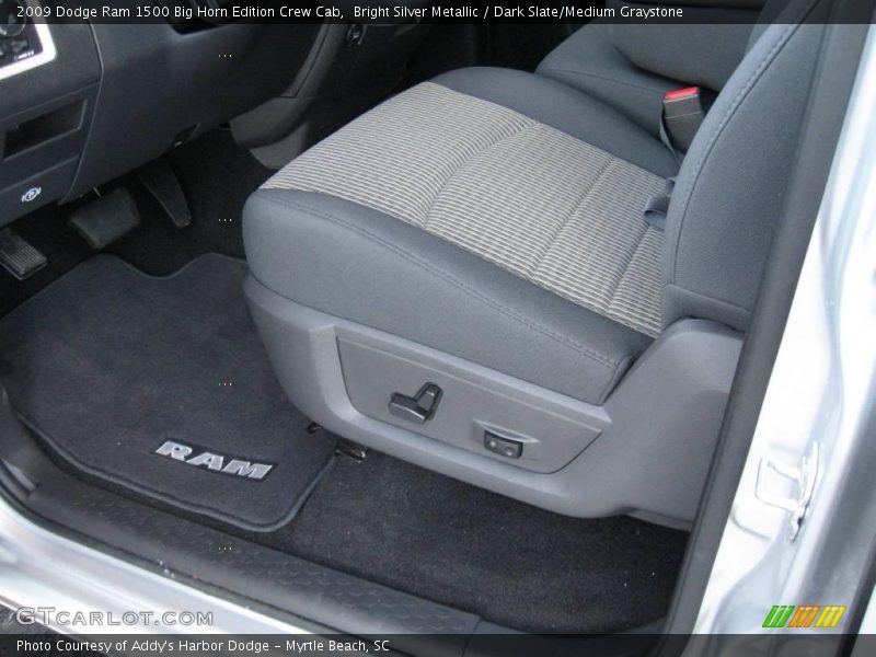 Bright Silver Metallic / Dark Slate/Medium Graystone 2009 Dodge Ram 1500 Big Horn Edition Crew Cab
