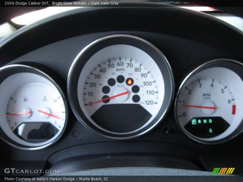 Bright Silver Metallic / Dark Slate Gray 2009 Dodge Caliber SXT