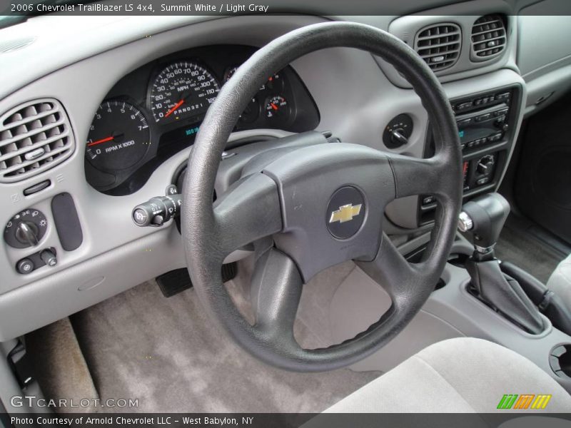 Summit White / Light Gray 2006 Chevrolet TrailBlazer LS 4x4