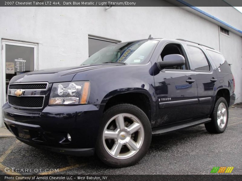 Dark Blue Metallic / Light Titanium/Ebony 2007 Chevrolet Tahoe LTZ 4x4