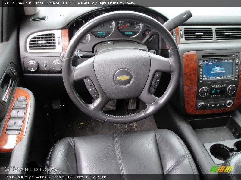 Dark Blue Metallic / Light Titanium/Ebony 2007 Chevrolet Tahoe LTZ 4x4