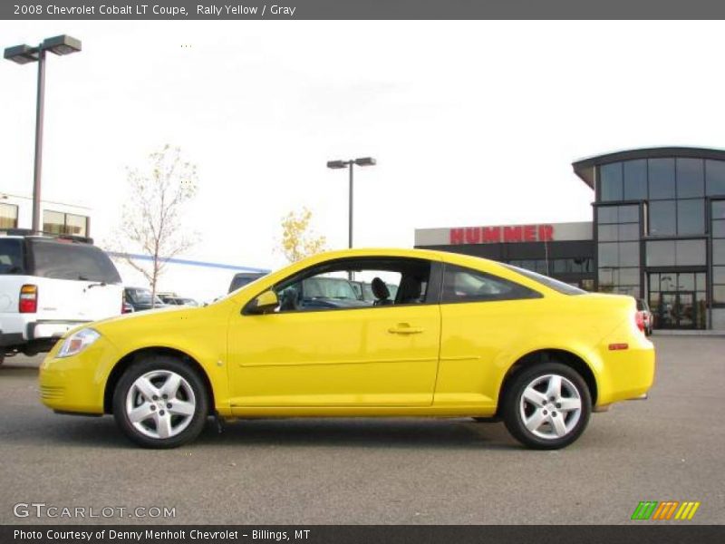 Rally Yellow / Gray 2008 Chevrolet Cobalt LT Coupe