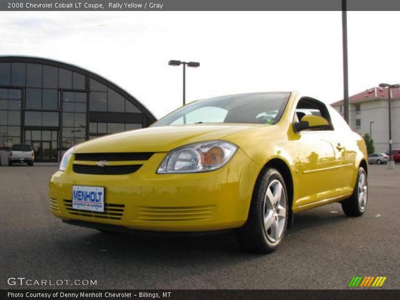 Rally Yellow / Gray 2008 Chevrolet Cobalt LT Coupe