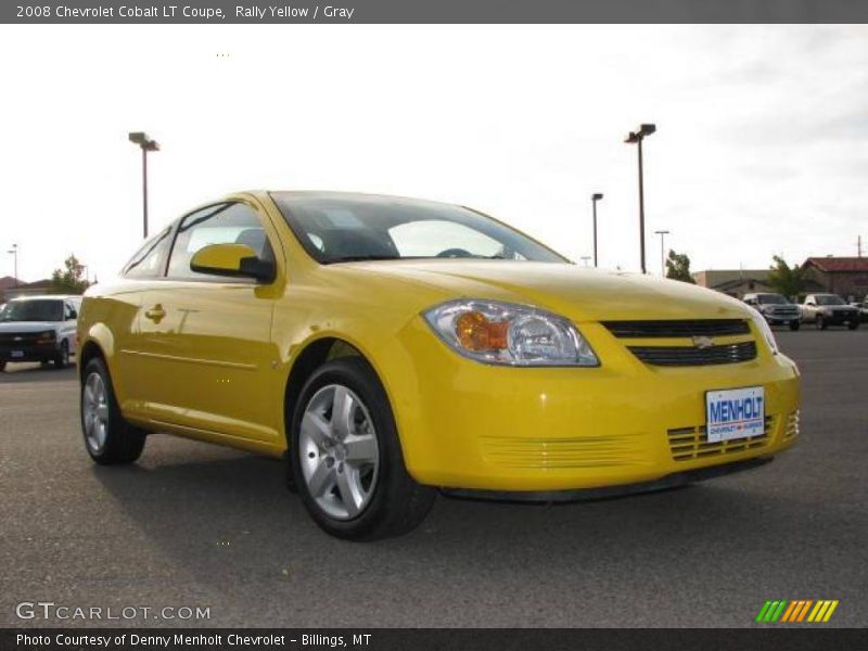Rally Yellow / Gray 2008 Chevrolet Cobalt LT Coupe