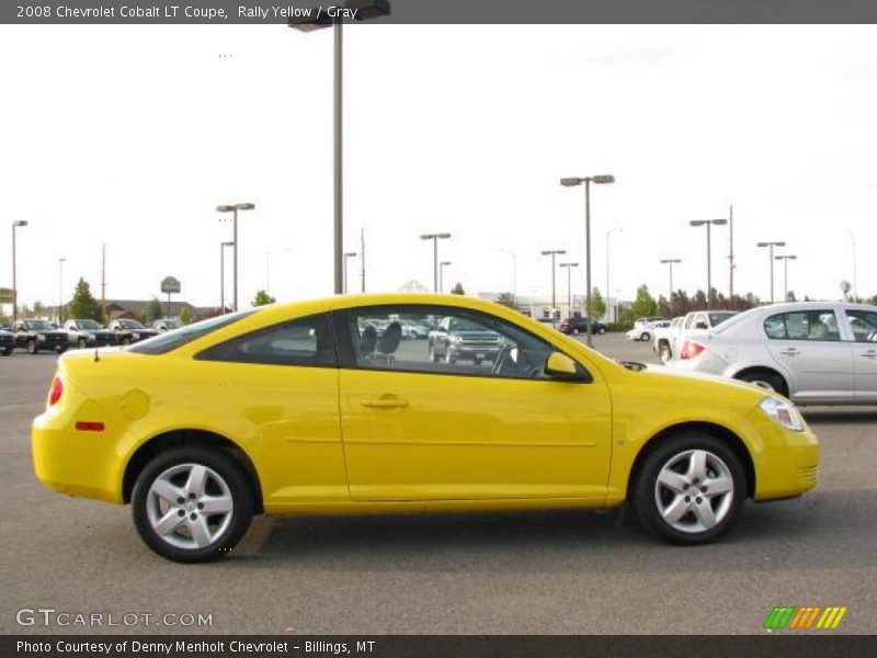 Rally Yellow / Gray 2008 Chevrolet Cobalt LT Coupe