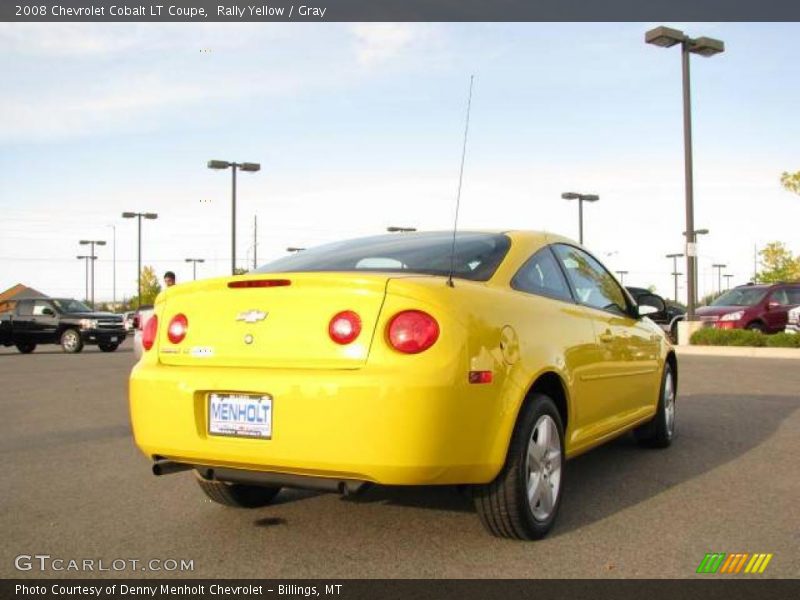 Rally Yellow / Gray 2008 Chevrolet Cobalt LT Coupe
