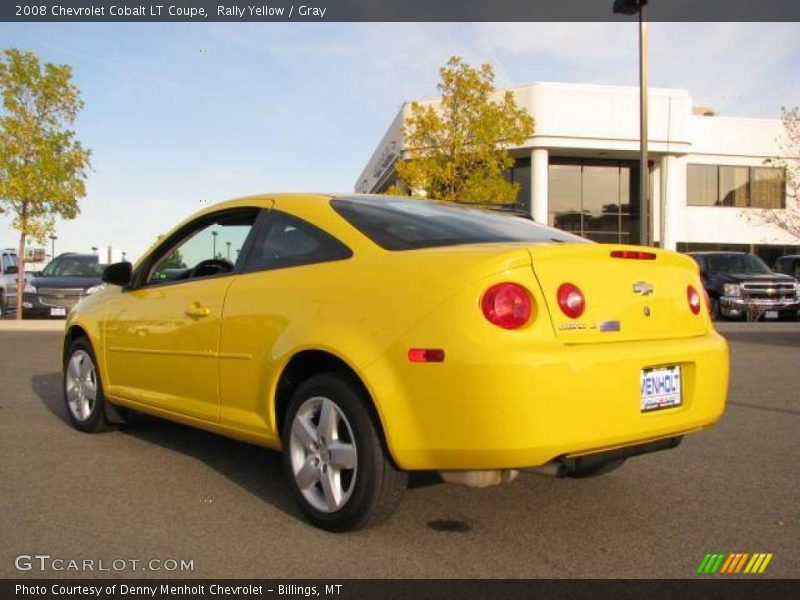 Rally Yellow / Gray 2008 Chevrolet Cobalt LT Coupe