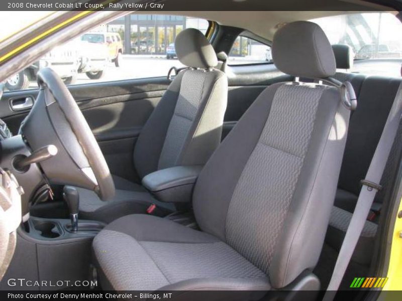 Rally Yellow / Gray 2008 Chevrolet Cobalt LT Coupe