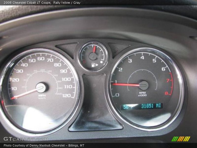 Rally Yellow / Gray 2008 Chevrolet Cobalt LT Coupe