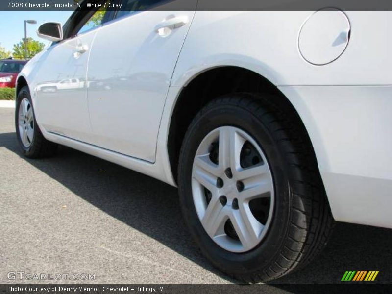 White / Gray 2008 Chevrolet Impala LS