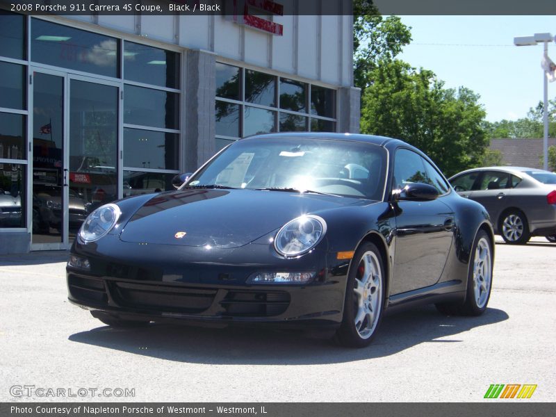 Black / Black 2008 Porsche 911 Carrera 4S Coupe