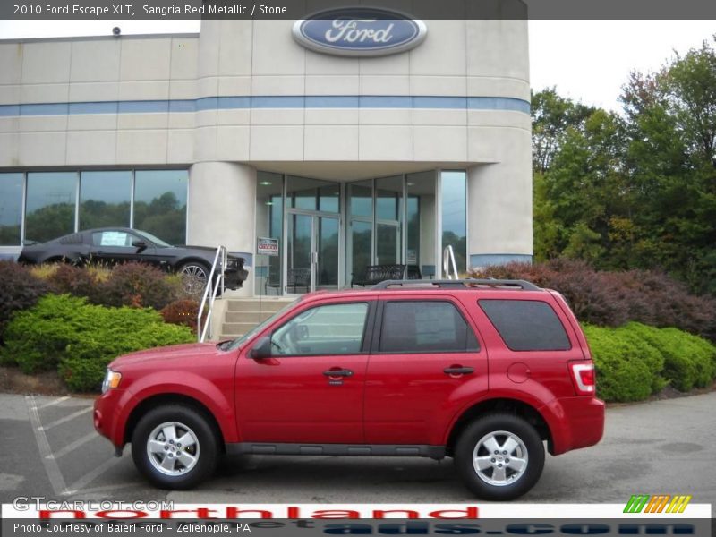 Sangria Red Metallic / Stone 2010 Ford Escape XLT