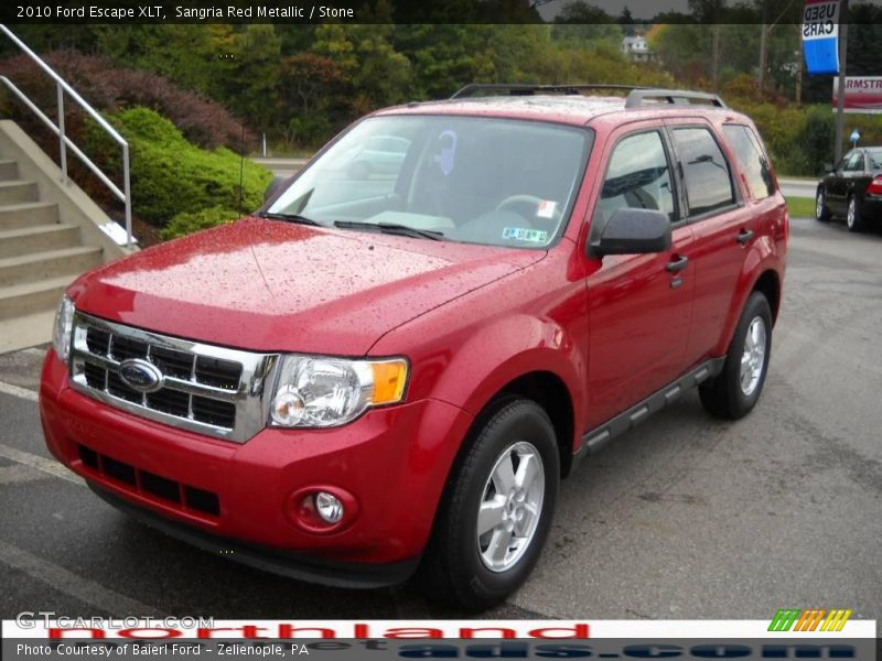 Sangria Red Metallic / Stone 2010 Ford Escape XLT