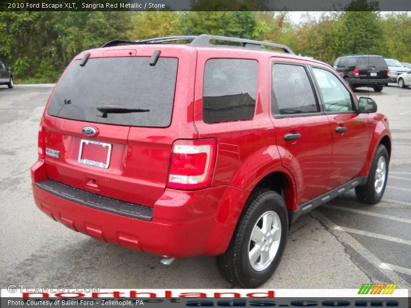 Sangria Red Metallic / Stone 2010 Ford Escape XLT
