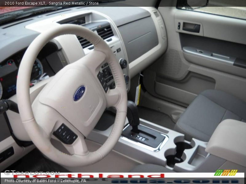 Sangria Red Metallic / Stone 2010 Ford Escape XLT
